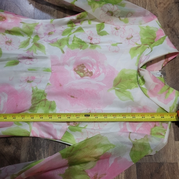 Vintage Avalon Classics Longsleeve Floral Maxi Gown Size 12 - Picture 4 of 10